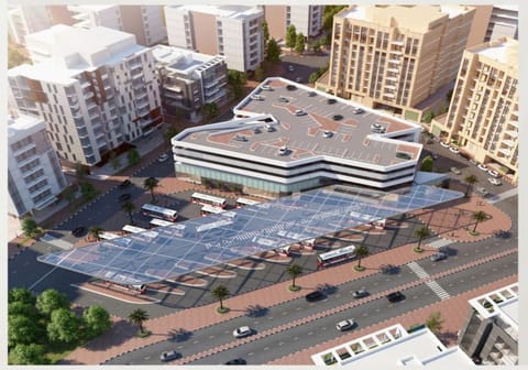 Completion rate of model bus stations at Al Satwa, Oud Metha hits 77%