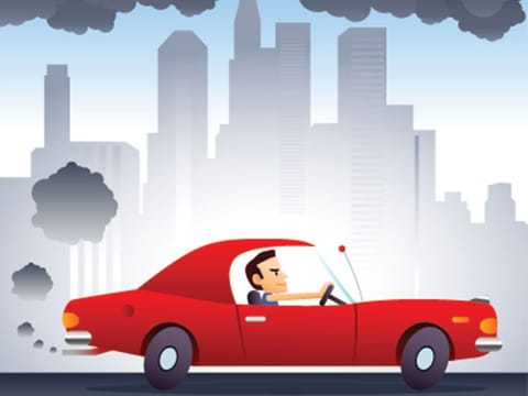 The study found that commuters who turn on the recirculation are exposed to around 80 per cent less harmful particles than those who open their car windows.