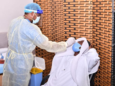 File photo: Covid test in UAE