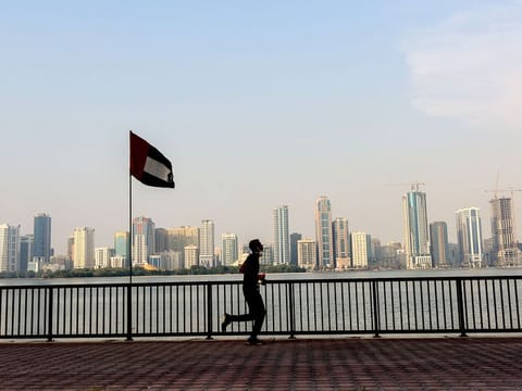 Sharjah skyline.