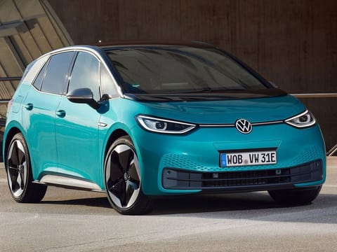 A Volkswagen ID.3 electric car. Leading automakers have signalled their intention to scrap internal combustion engines by 2030 or cut back sharply on their production.