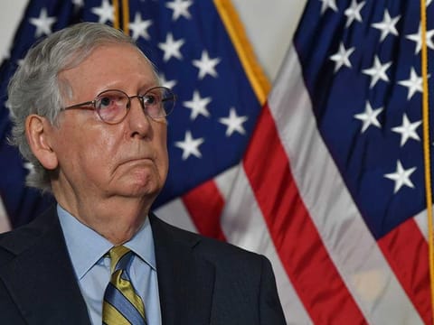 File photo: US Senate Majority Leader Mitch McConnell