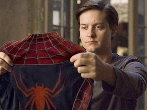 Tobey Maguire in 'Spider-Man'.