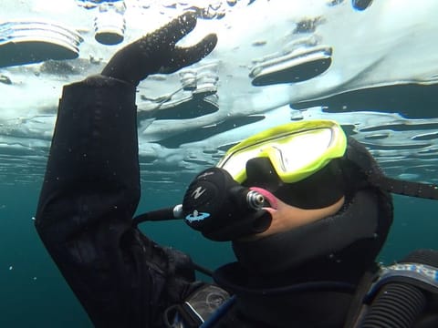 Laila Al Habsi is the first Arab woman to dive in the Baikal, considered the deepest and oldest lake in the world.