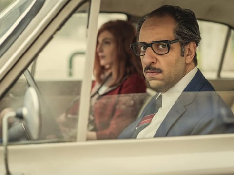 Razane Jammal and Ahmed Amin in 'Paranormal'.