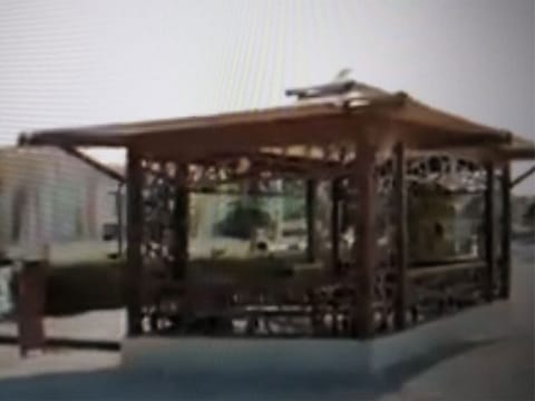 The gazebo-like structure has been built to promote socialising and introduce tourists to the Emirati culture.