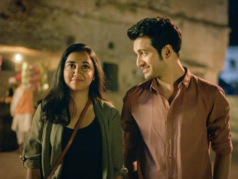 Prajakta Koli and Rohit Saraf in 'Mismatched'.
