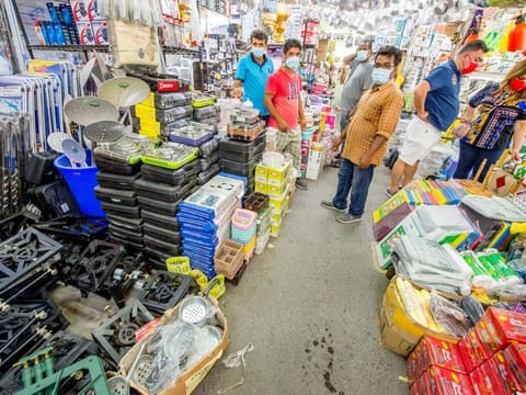 Life is back to normal at Mina Zayed after the closure of all outlets to secure the area due of the controlled demolition of the Mina Plaza Building.