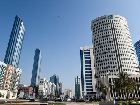 Abu Dhabi Chamber building. The UAE economy performed better than expected in 2020 despite the current global challenges brought about by the COVID-19 pandemic, said Abdulla Bin Touq Al Marri, UAE Minister of Economy.