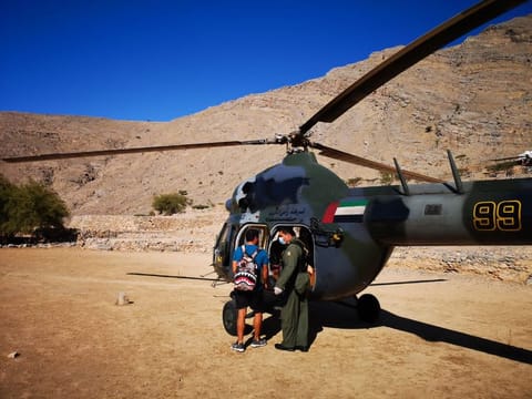 The hikers were immediately given first aid and were moved to Saqr Hospital in Ras Al Khaimah for treatment.