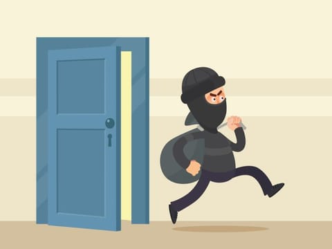 Police found out that the same person had robbed several stores on one day.