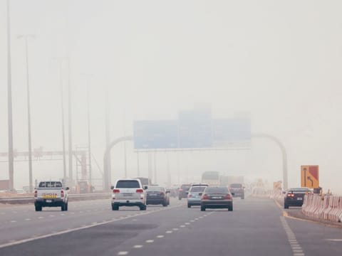 Dubai fog