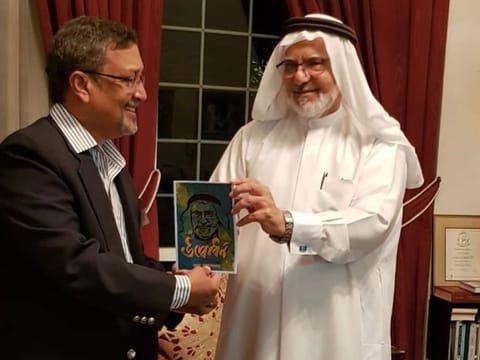 Sumanta Kumar Banerjee with Dr Shihab Ghanem