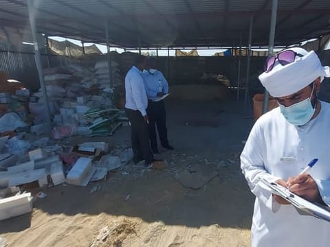 The municipality reported that its inspectors found four Asians, two of whom were in violation of residency laws, operated the packaging plant.