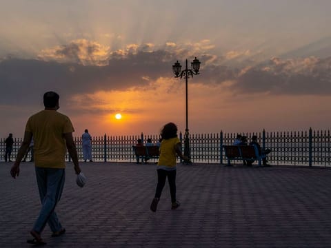 Cloudy and windy weather in UAE