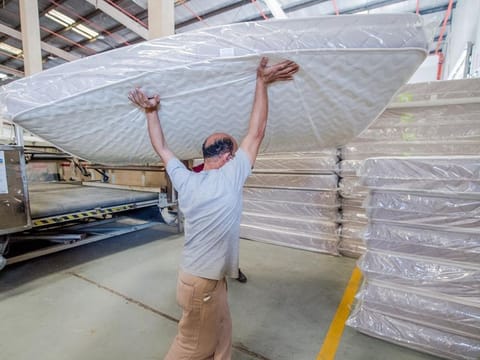 Inside the Intercoil factory, a home-grown company based in Al Quoz, Dubai, UAE. In the last 10 years, the company's manufacturing capacity rose more than five-fold from about 300 mattresses per day in 2011 to 1,500 daily in 2021.