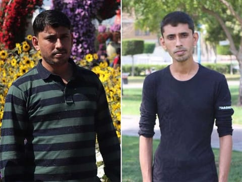 Jasheer Arshad before (left) and after