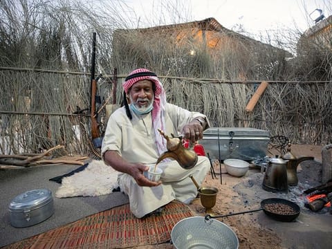 Archive image of a previous edition of the festival showcasing a traditional Emirati coffee maker