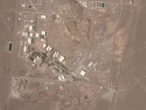 This satellite photo from Planet Labs Inc. shows Iran's Natanz nuclear facility on Wednesday, April 7, 2021. Iran also enriches uranium at its Natanz nuclear site.