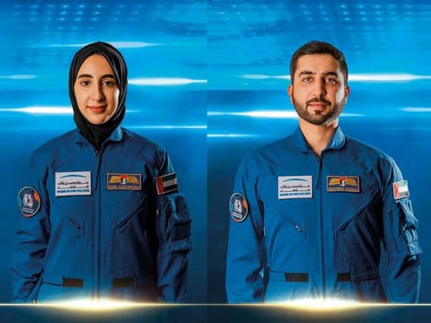 Nora Al Matrooshi (left) and Mohammed Al Mulla