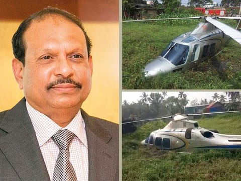 There were six people in the helicopter, including Yousuf Ali and his wife.