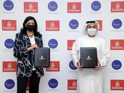 Emirates airline and Sheraa (Sharjah Entrepreneurship Center) have entered a comprehensive deal that will see them at startup events and roadshows.