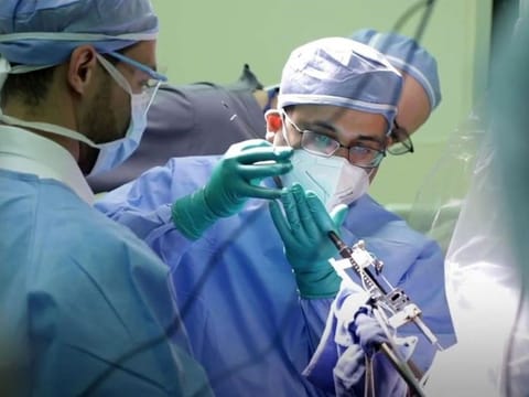 Cleveland Clinic Abu Dhabi surgeons during one of the surgeries.