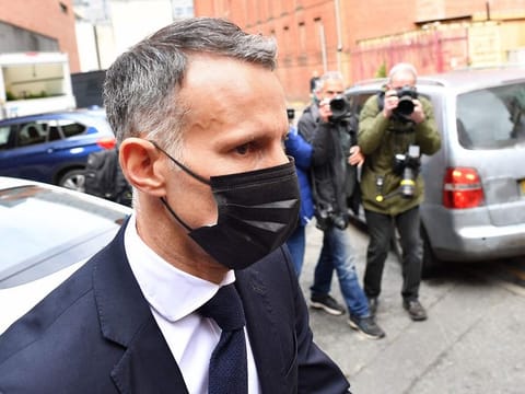 Wales' Manager and Former Manchester United footballer Ryan Giggs leaves from Manchester Magistrates' Court in Manchester