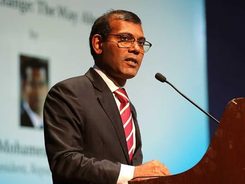 Former Maldives President Mohamed Nasheed.