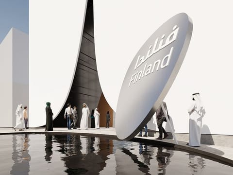 The Finland Pavilion is an architectural marvel from the quiet rush of its water soundscapes to the state-of-the-art majlis-inspired conference area.