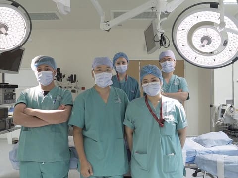The University Hospital of Sharjah team that conducts Meniscus Allograft Transplantation (MAT) for patients suffering from severe knee conditions