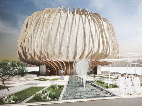 At Expo 2020 Dubai, the Oman Pavilion will narrate the story of its precious commodity, the aromatic frankincense, whose tree inspired the facade of the pavilion.