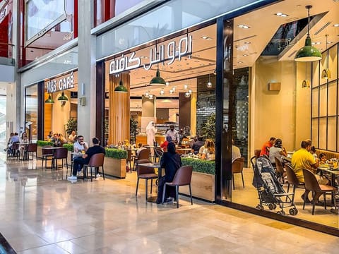 Part of the revamped Marks & Spencer location at Yas Mall, Abu Dhabi. Here too, the retailer has gone big on the Cafe concept.