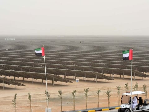 Mega solar farms and at some of the lowest tariffs on record. The UAE keeps pushing the boundaries on what the green economy should look.
