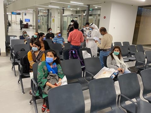 The fifth batch of “192 Pakistani medical professionals arrived in Kuwait” on June 17.