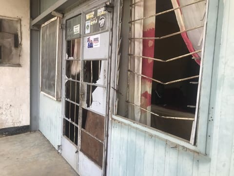 A view of the accommodation of Habila Nasai, a lecturer at Nuhu Bamalli Polytechnic, after she was abducted, following an attack by gunmen in Zaria, Nigeria, on June 11