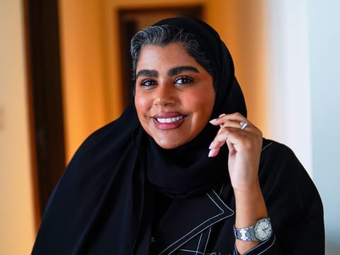 Taim Al Falasi, UAE social media influencer at her residence in Dubai on June 21, 2021.