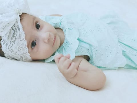 Malak Mohammed Al Alami suffers from spinal muscular atrophy, a rare, progressive, inherited monogenic disease.