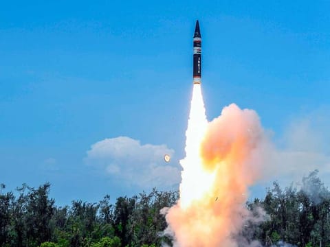 India's Agni ballistic missile.