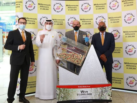 Dubai Duty Free’s Millennium Millionaire Series 362 draw at Dubai airport on Wednesday