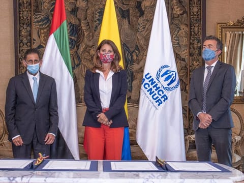 UAE and UNHCR sign agreement to support refugees in Colombia