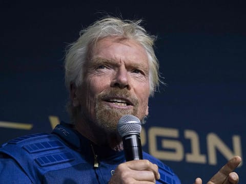 Virgin Galactic founder Richard Branson
