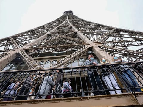 The Eiffel Tower is the French capital's top tourist spot, attracting 5.9 million visitors in 2022.