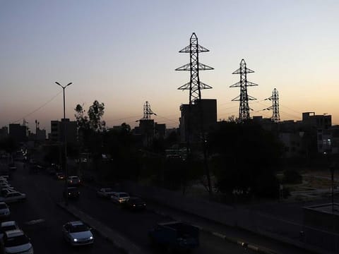 A power station is seen while electricity is cut off due to energy savings in Tehran, Iran, July 7, 2021. The water crisis has led to widespread power blackouts across the country. Reuters