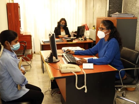 Staff work long and hard hours to ensure the smooth running of the consulate.