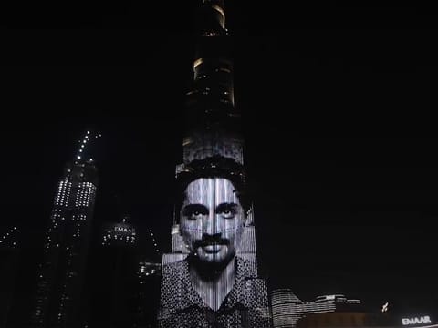 Actor Siddharth in a clip from 'Navarasa' played on The Burj Khalifa.