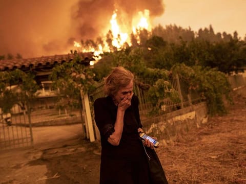 Greece wild fire. A sense of urgency has intensified on climate change with the breakout of devastating forest fires in the US and elsewhere this summer.