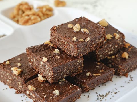 Chocolate Brownies - Raw, vegan, gluten dairy sugar soy and artificial colour free