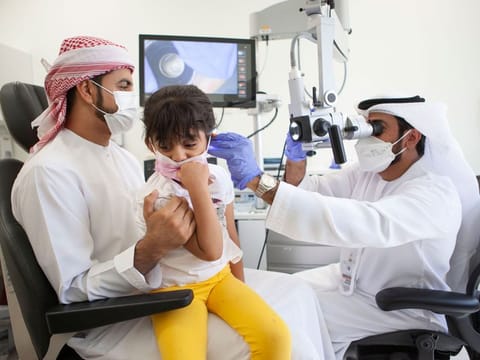 The implants were fitted in both ears of this girl when she was 15 months old, and activated about three weeks later.