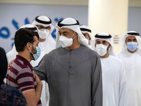 Sheikh Mohamed bin Zayed reviews services provided to Afghan families at Emirates Humanitarian City